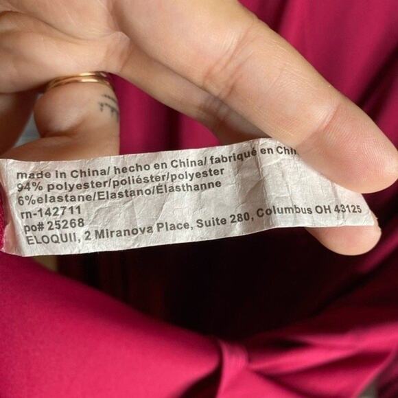 Eloquii Cutout Neckline Fit And Flare Dress Keyhole Mini Long Sleeve‎ Academia - Picture 3 of 9